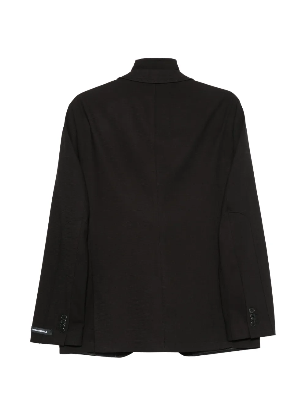 Karl Lagerfeld Street layered-design zip-fastening blazer Zwart