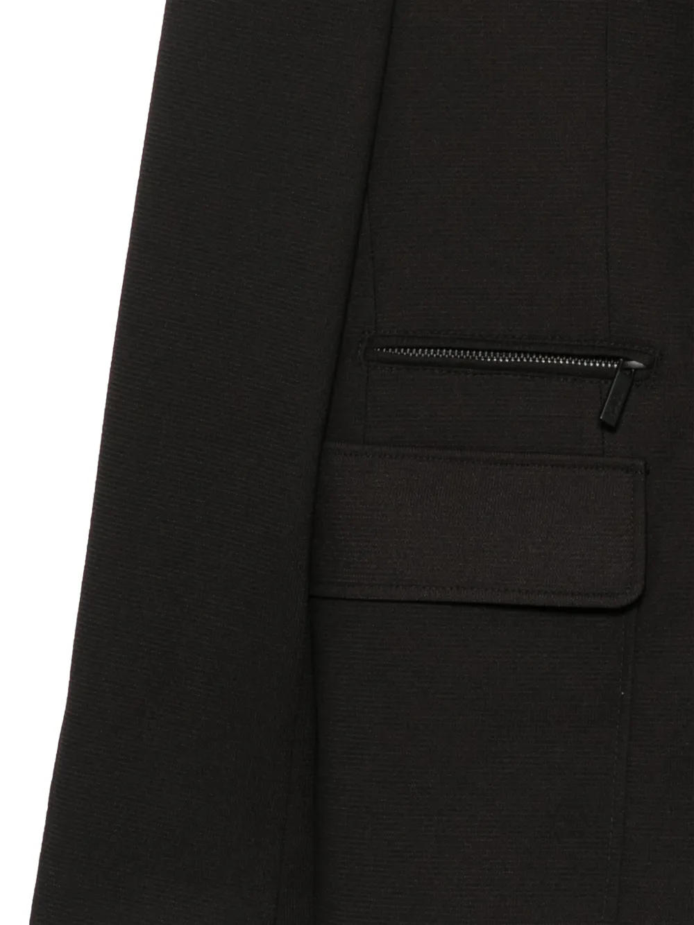 Karl Lagerfeld Street layered-design zip-fastening blazer Zwart