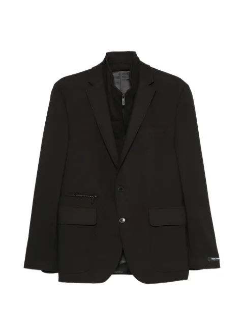 Karl Lagerfeld Street layered-design zip-fastening blazer