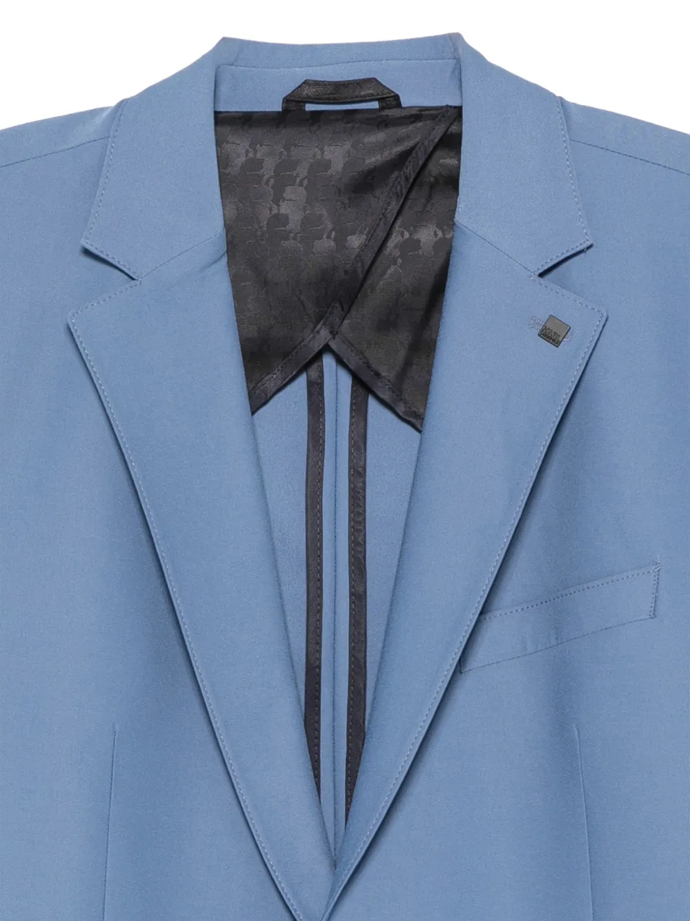 Karl Lagerfeld Smart notch-lapel single-breasted blazer Blauw