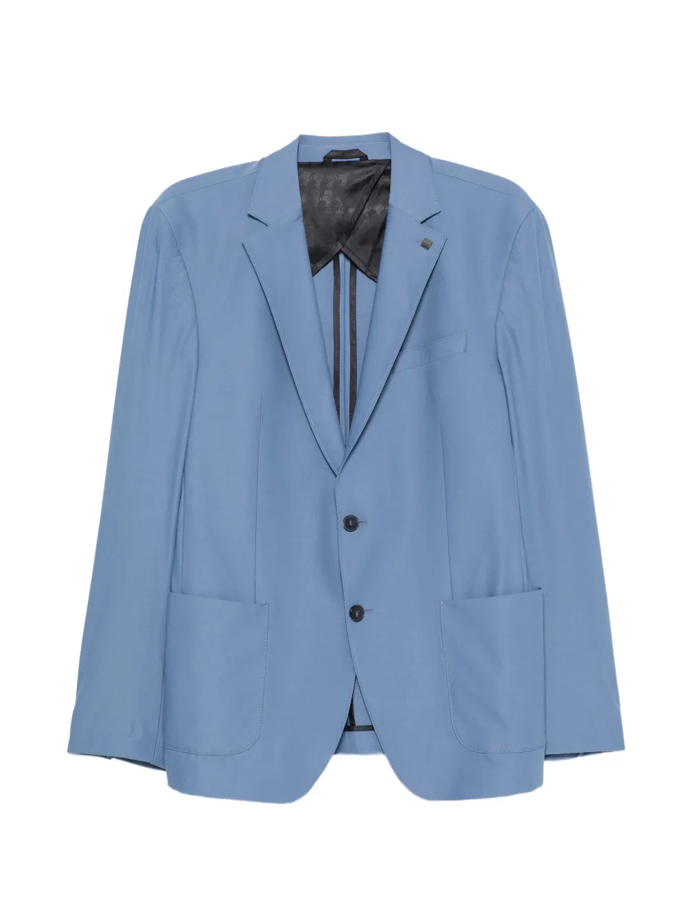 Karl Lagerfeld Smart notch-lapel single-breasted blazer - Blu