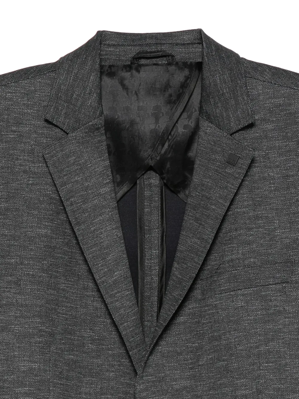 Karl Lagerfeld Smart herringbone-pattern blazer Grijs
