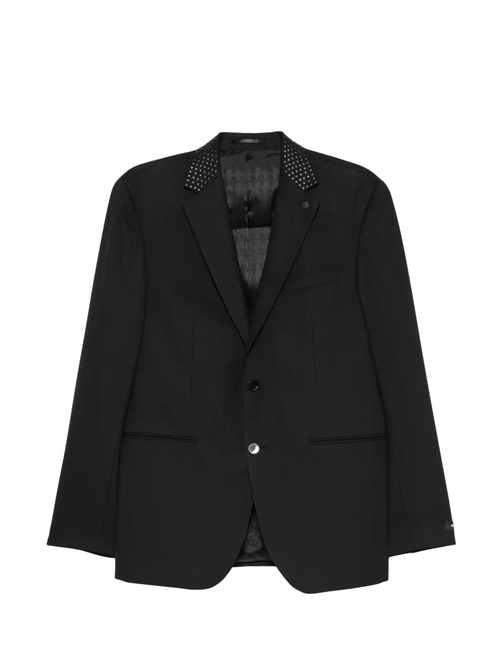Karl Lagerfeld Call studded-collar blazer - Nero