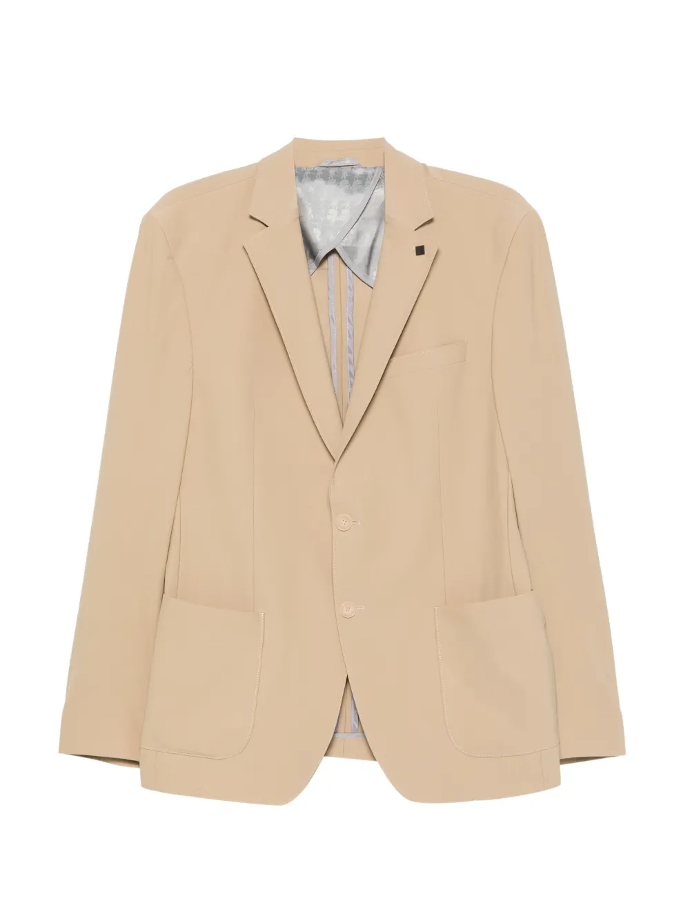 Karl Lagerfeld Smart notched-lapel single-breasted blazer - Toni neutri