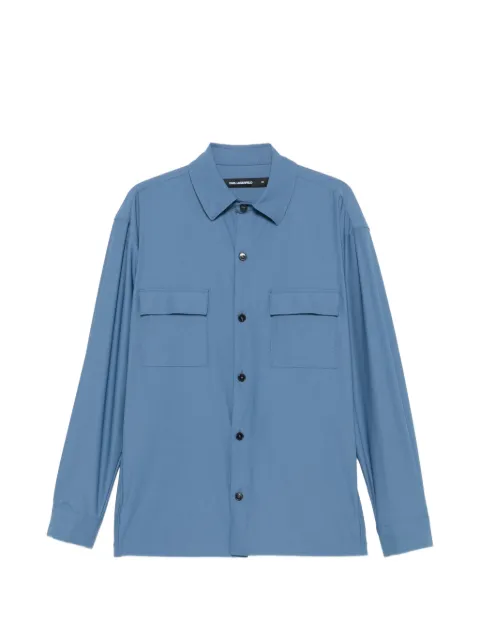Karl Lagerfeld camisa con bolsillos y solapa
