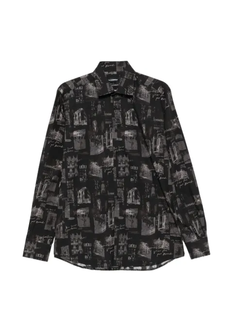 Karl Lagerfeld camisa con estampado Paris
