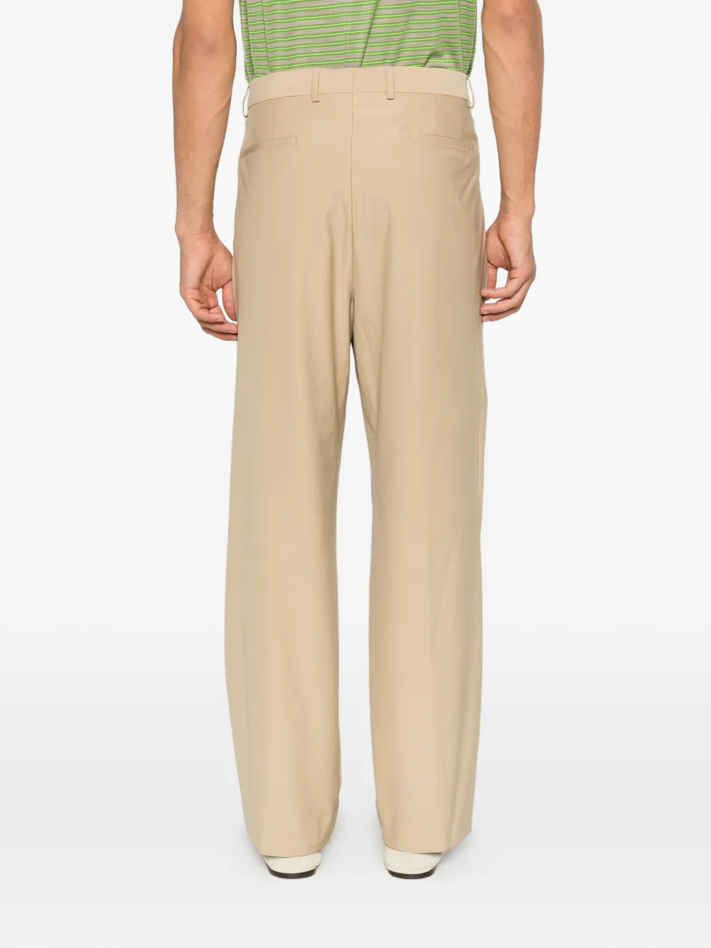 Karl Lagerfeld pleated trousers Beige
