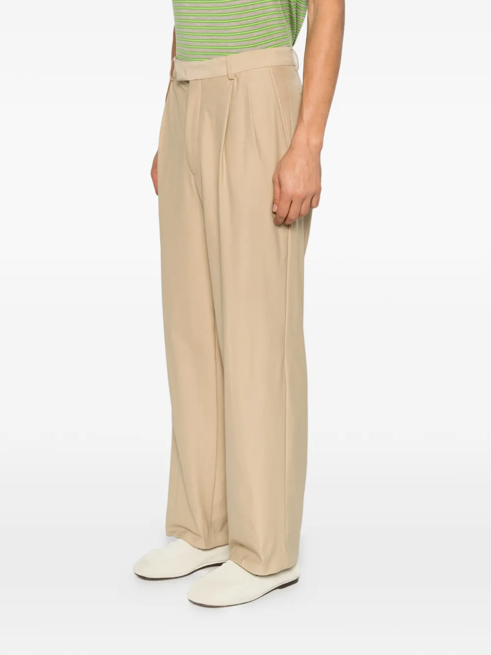 Karl Lagerfeld pleated trousers Beige