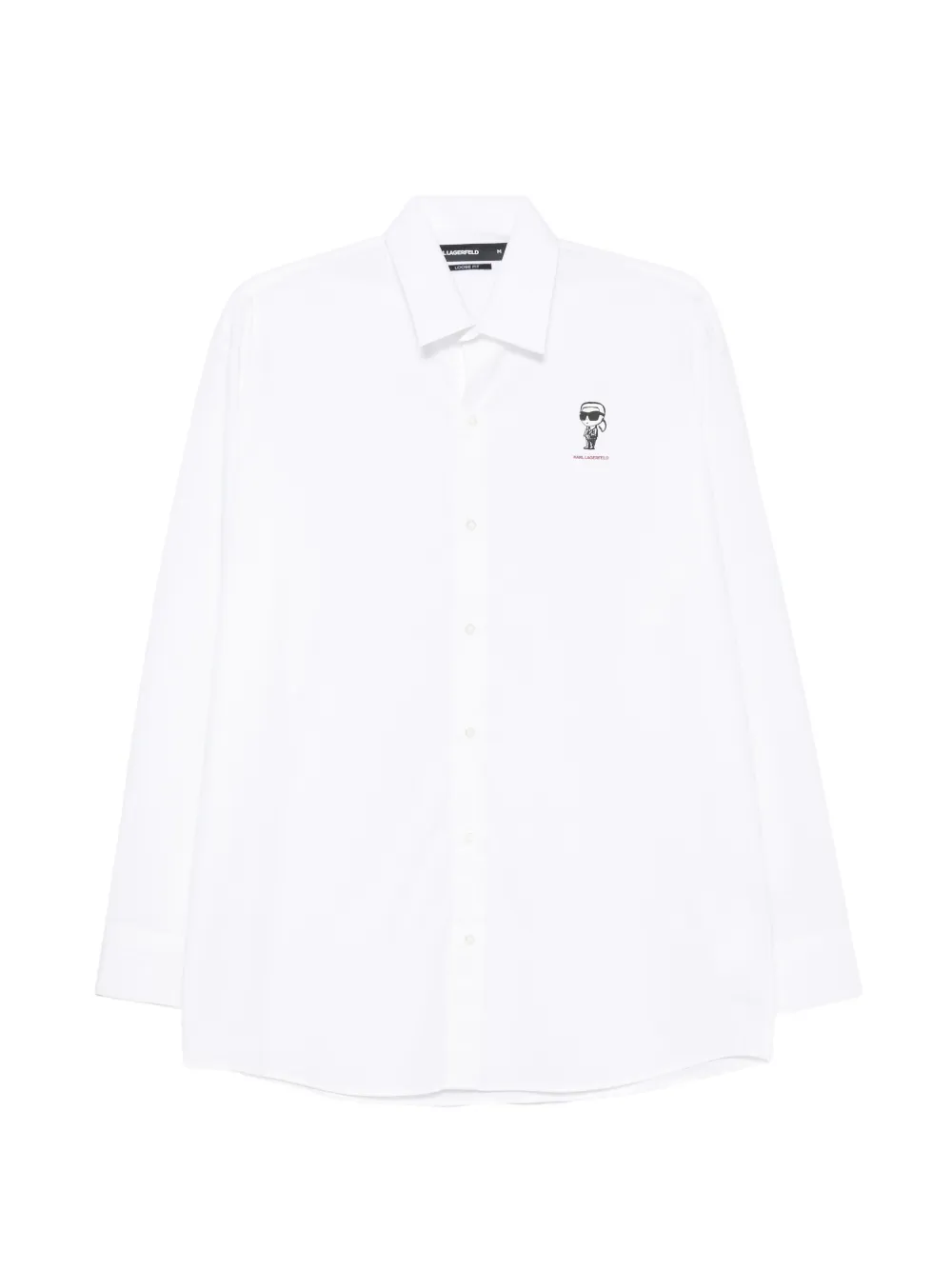 Karl Lagerfeld Ikonik graphic-print shirt - Bianco
