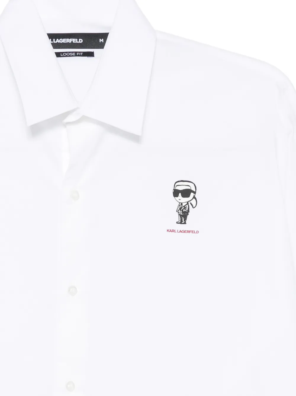 Karl Lagerfeld Ikonik graphic-print shirt Wit