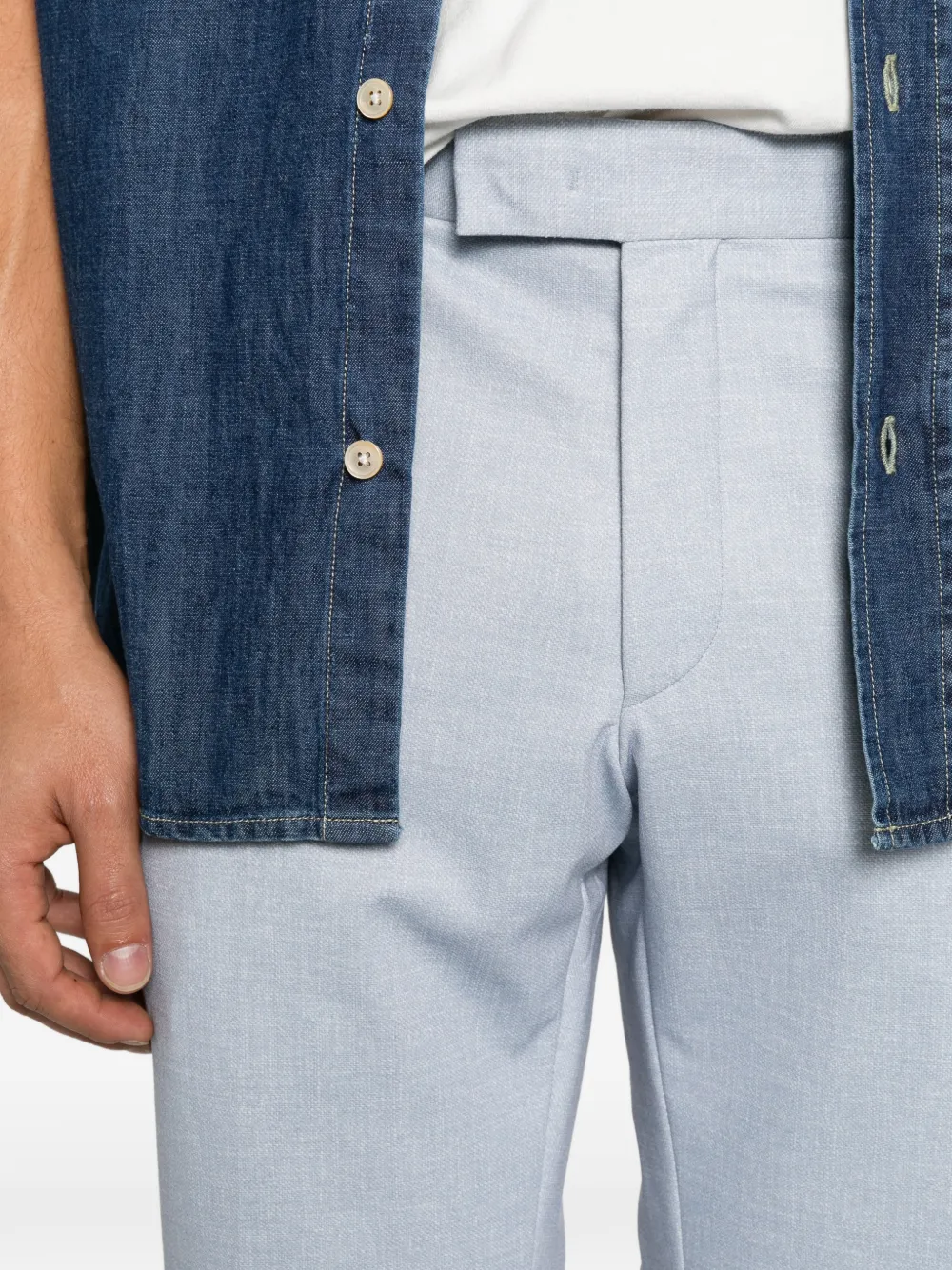 Karl Lagerfeld Road belt-loop trousers Blauw