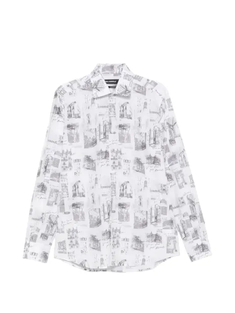 Karl Lagerfeld camisa con estampado Paris