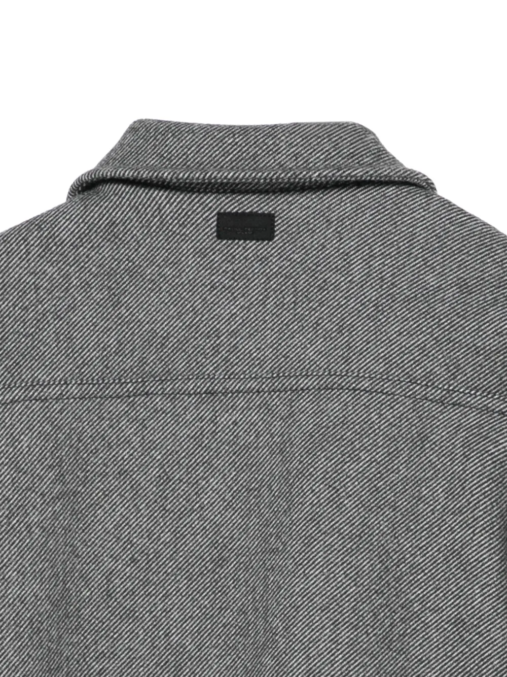 Paolo Pecora Kids herringbone-pattern zip-up jacket Grijs