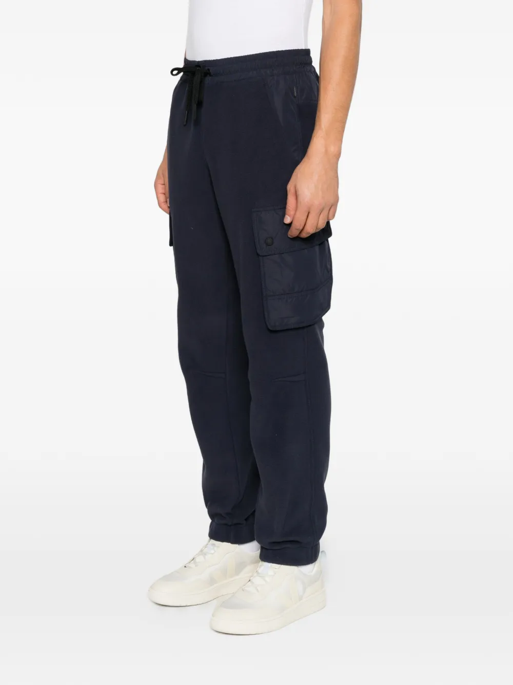 Moncler Grenoble fleece cargo pants Blauw