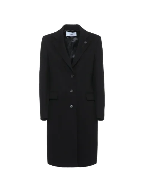 Lardini flower-patch single-breasted coat
