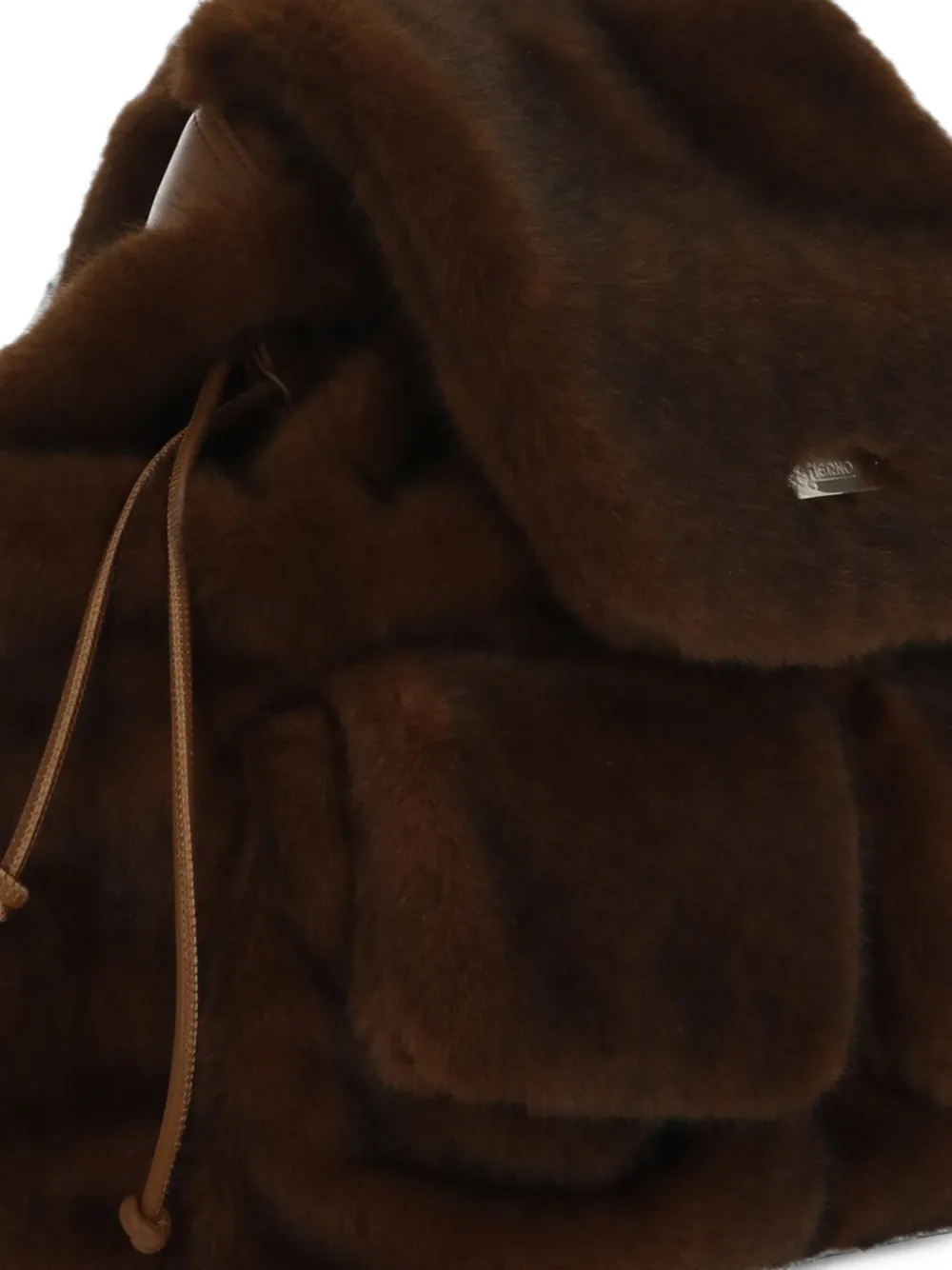 Herno faux-fur drawstring backpack Bruin