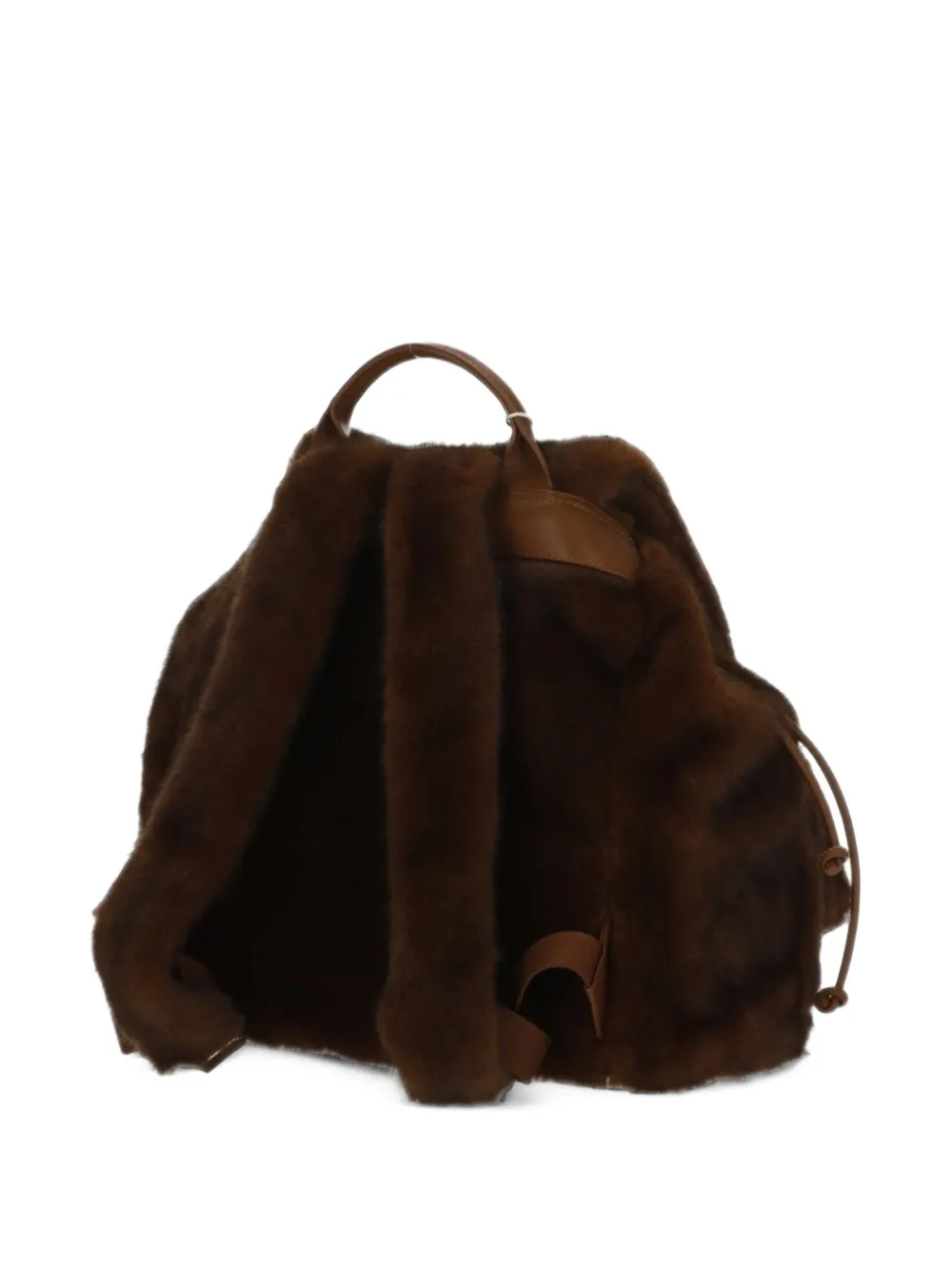 Herno faux-fur drawstring backpack Bruin