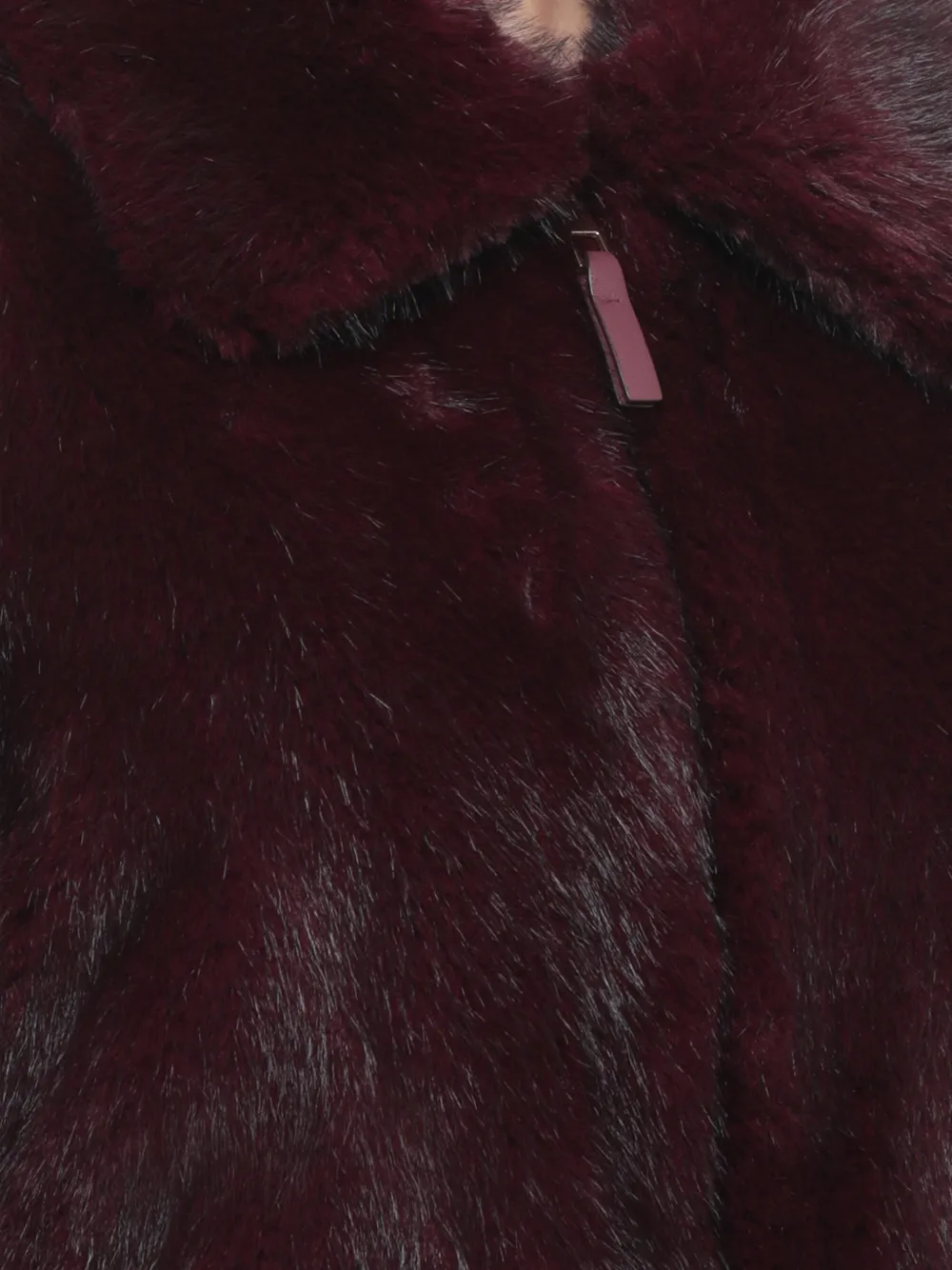 BULLY faux-fur flap-pocket jacket Rood