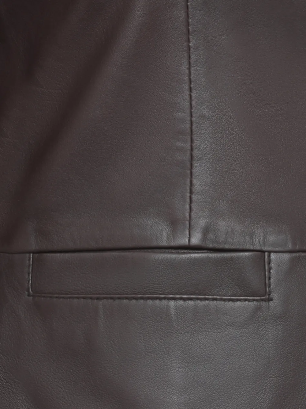 BULLY button-fastening leather jacket Bruin