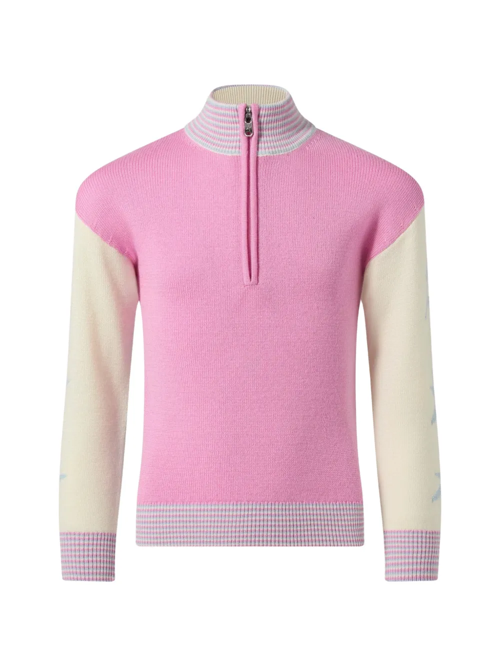 Perfect Mo t Kids half-zip merino wool sweater Roze