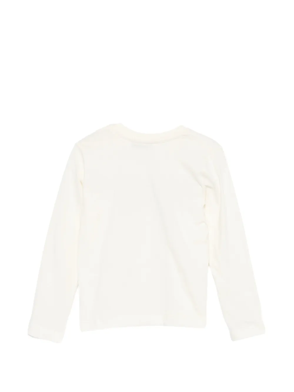 MSGM Kids logo-patch T-shirt Beige