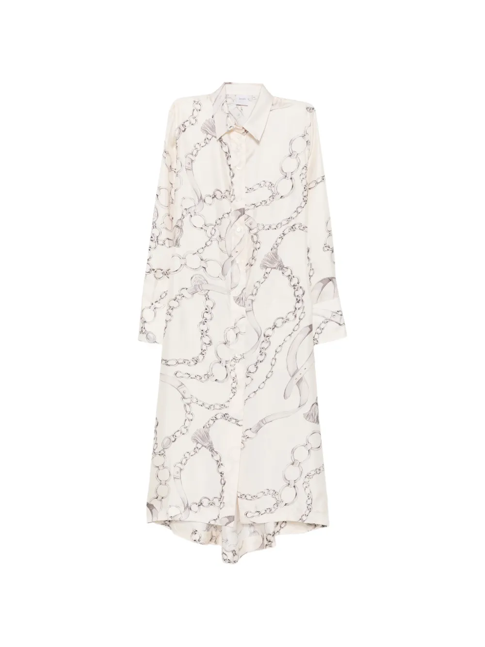 Caliban chain-print shirtdress - Tons neutres Caliban chain-print shirtdress - Tons neutres