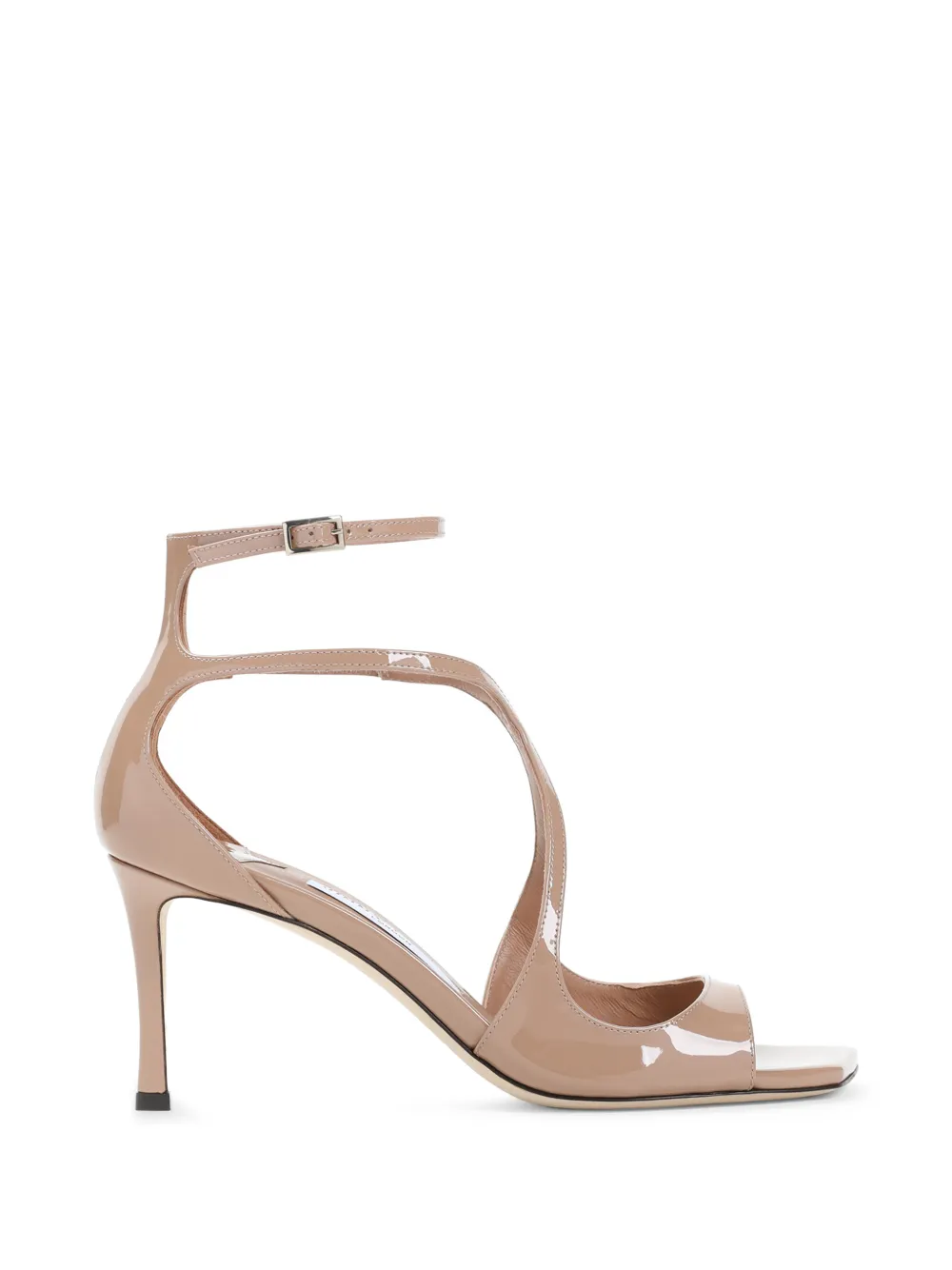 Jimmy Choo Azia 75 ballet-pink patent-leather sandals - Rosa