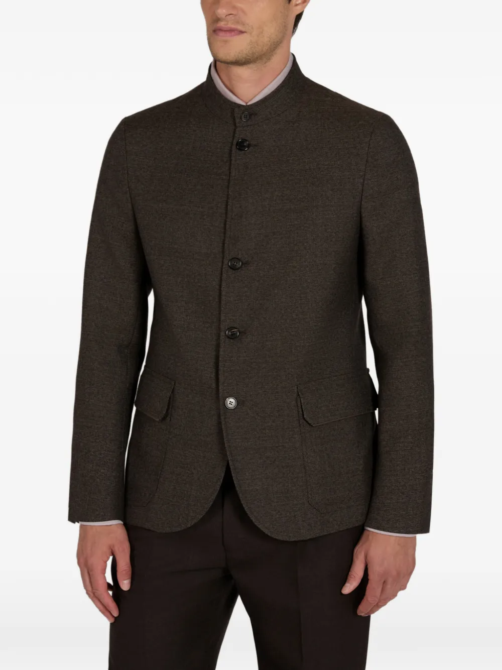 slowear Montedoro wool blazer Bruin
