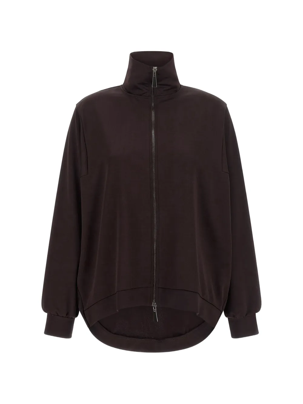 DI.LA3 PARI' zip-up asymmetrical sweatshirt - Violett