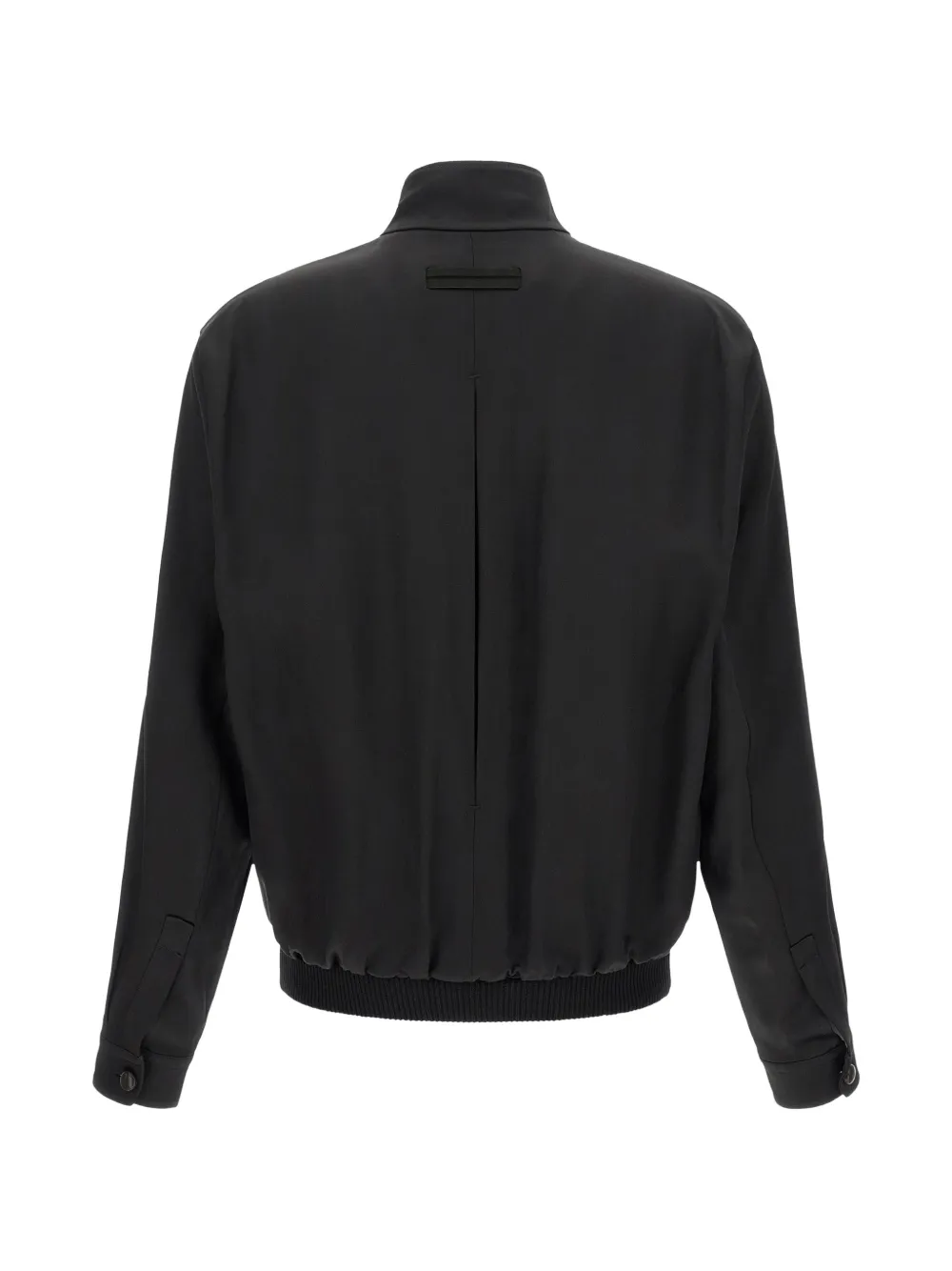 Zegna mulberry-silk 232 Road Brand Mark sweatshirt Zwart