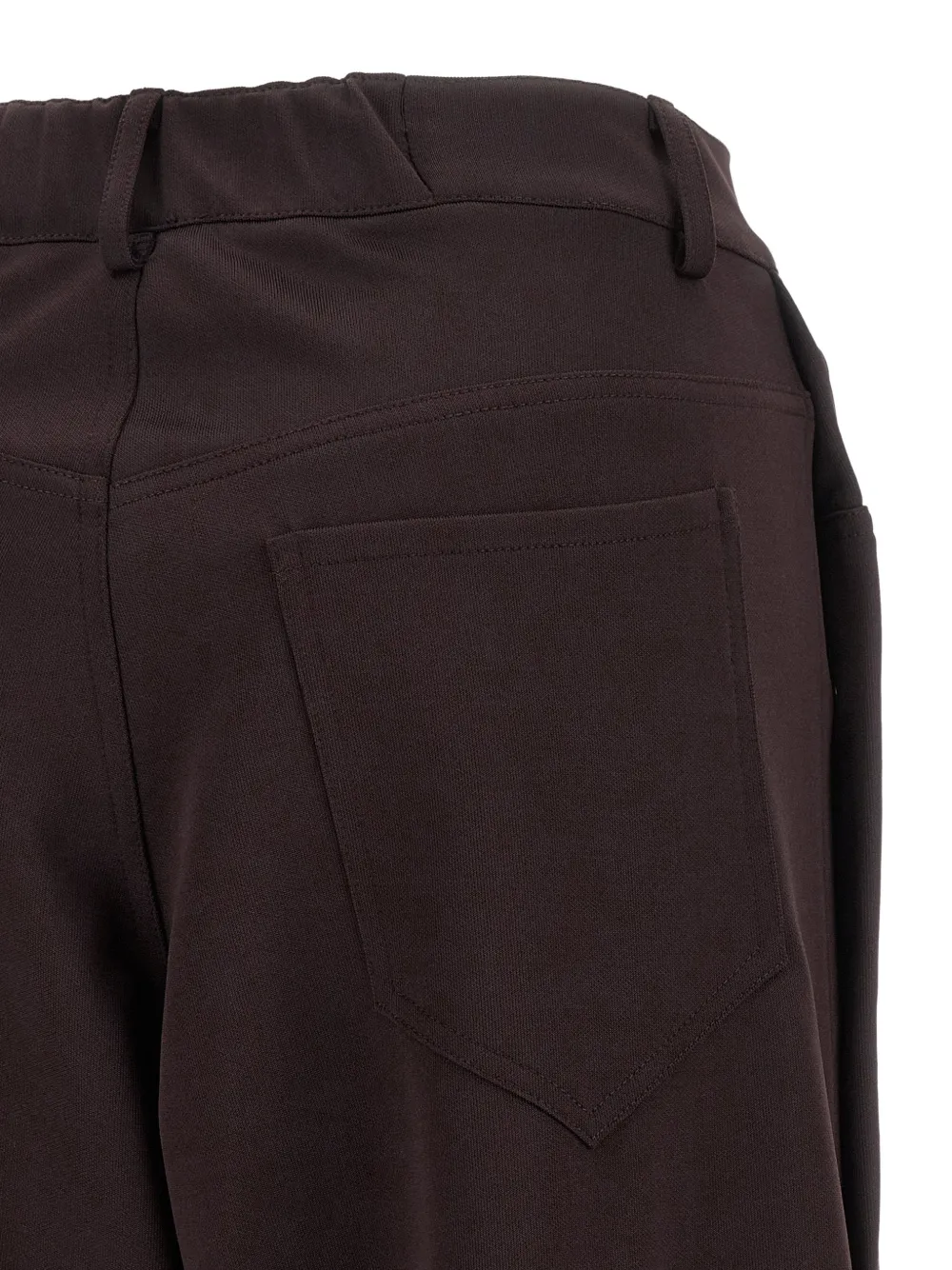 DI.LA3 PARI' button-side wide-leg trousers Paars