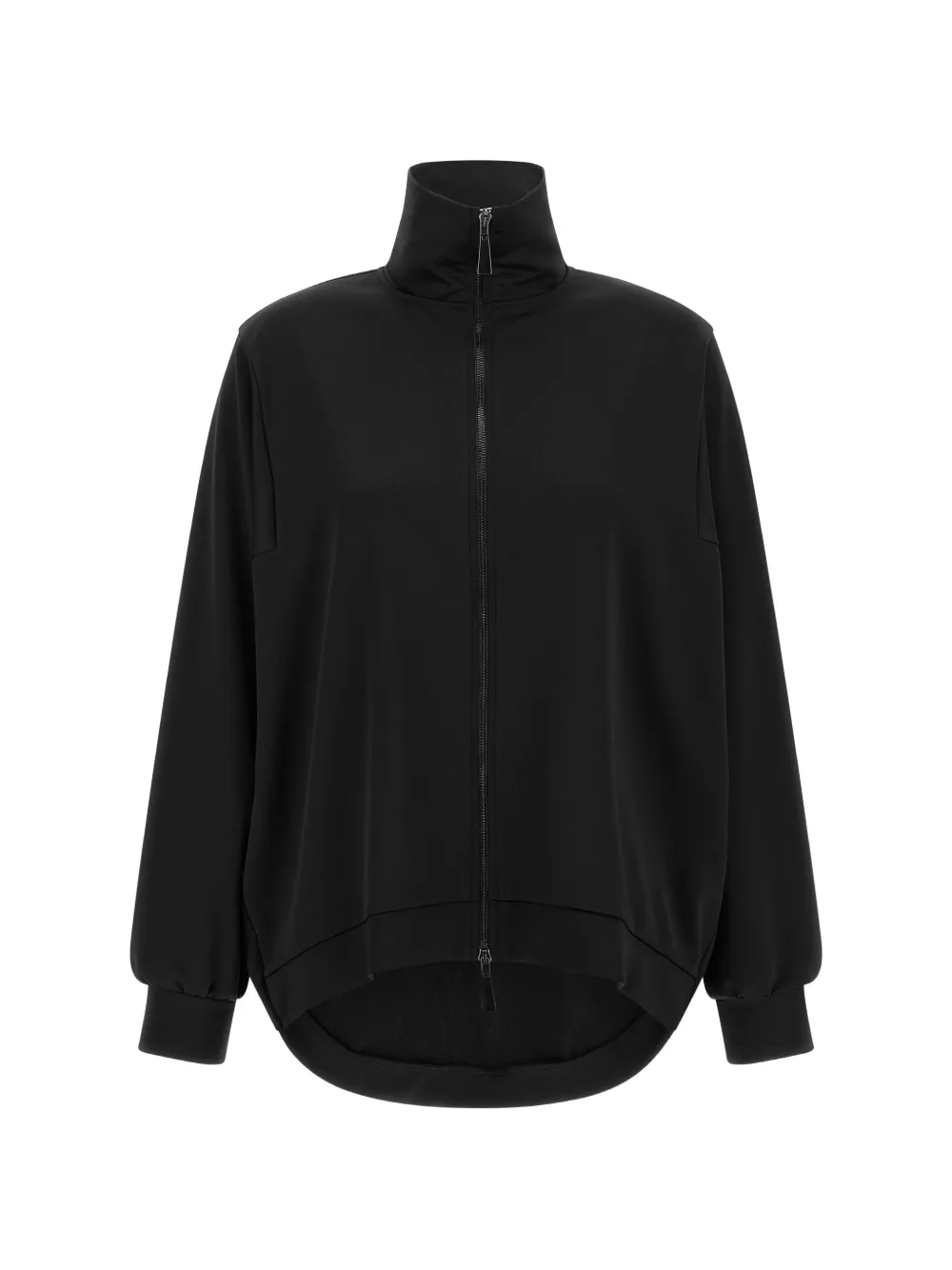 DI.LA3 PARI' asymmetrical high-neck sweatshirt - Schwarz
