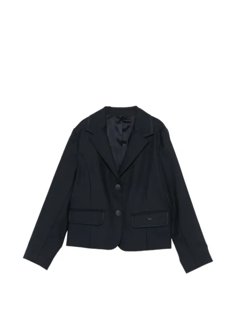 Emporio Armani Kids blazer con logo bordado