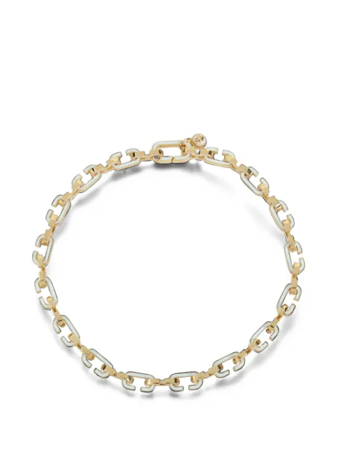 Casablanca enamel C-link necklaces