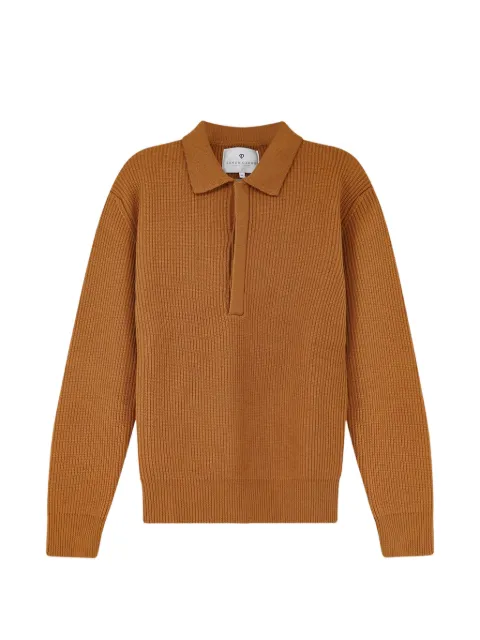 SEVEN GAUGE ribbed-knit polo shirt