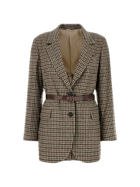 Brunello Cucinelli Madras belted blazer