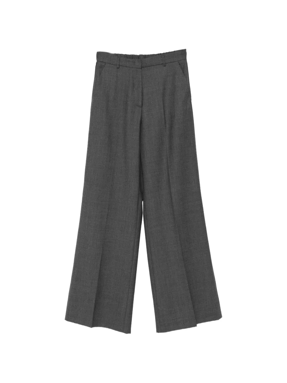 Caliban pressed-crease wide-leg trousers - Gris Caliban pressed-crease wide-leg trousers - Gris