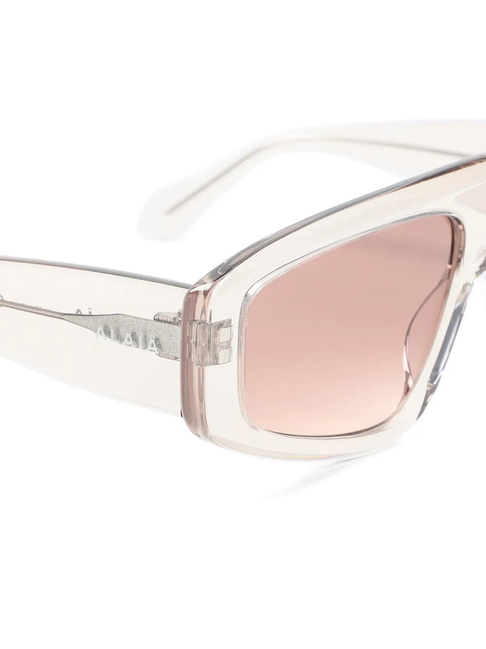 Alaia Eyewear mask sunglasses Beige