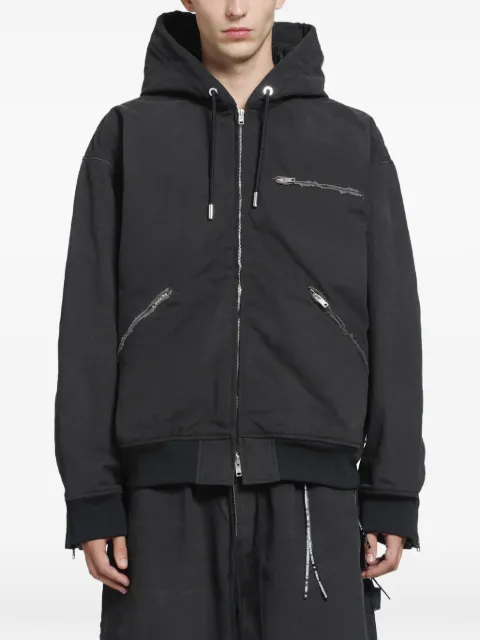 Mastermind World stonewashed hooded jacket