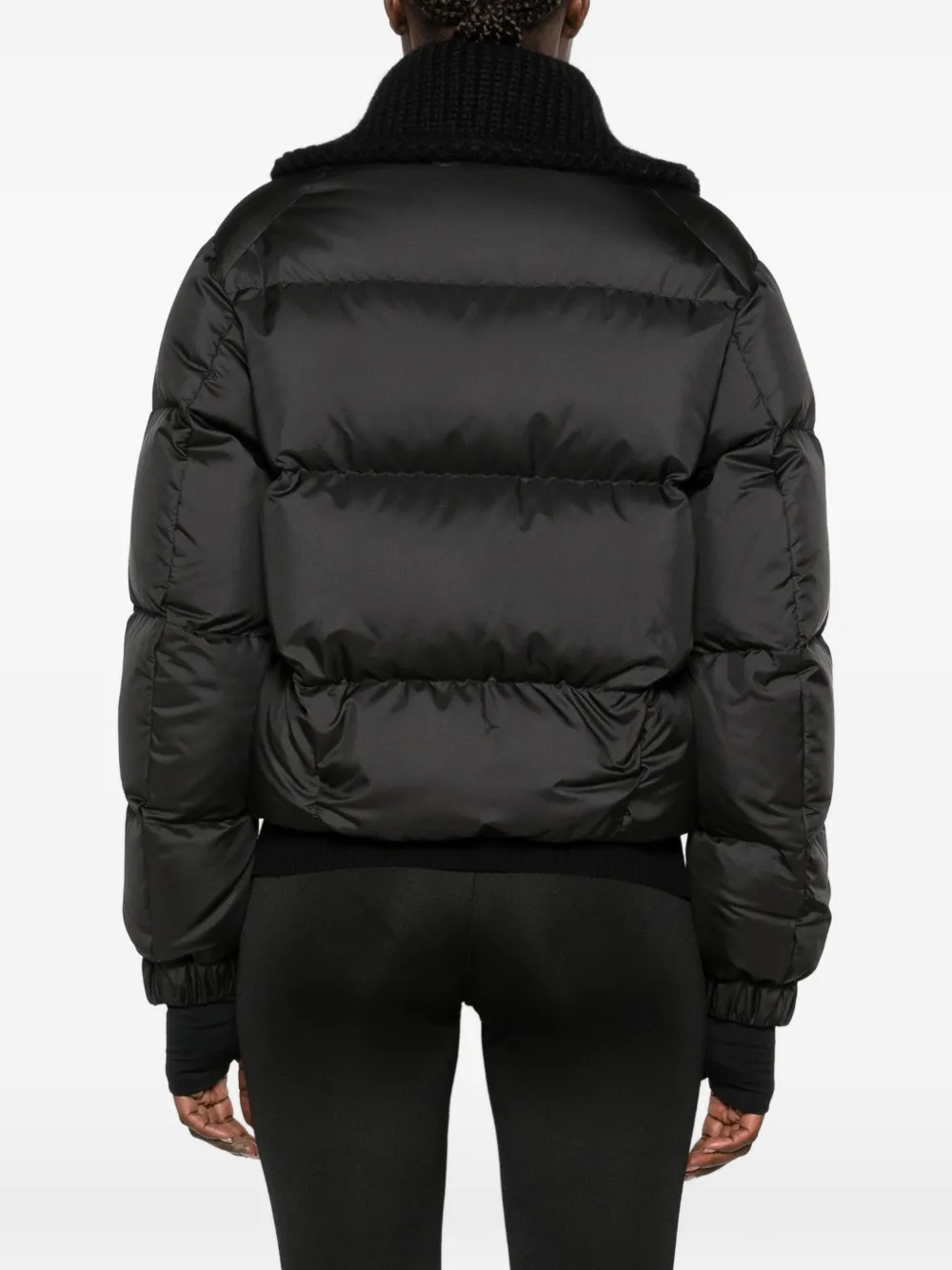 Moncler Grenoble Jolie quilted wool-trim puffer jacket Zwart