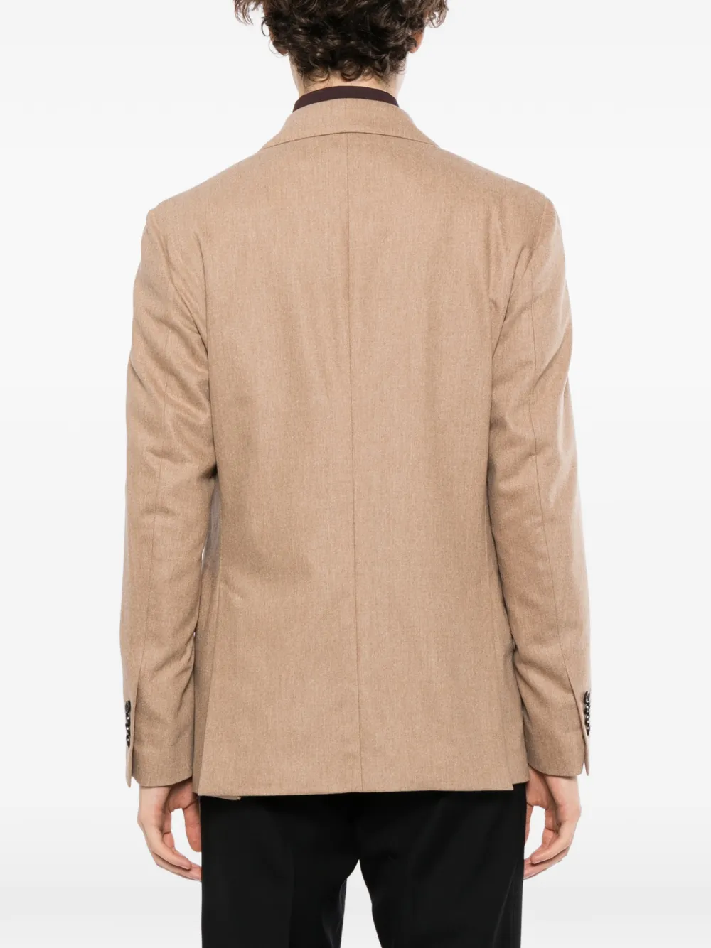 Lardini double-breasted peak-lapels blazer Beige
