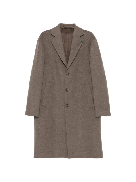 Lardini single-breasted notched-lapels coat