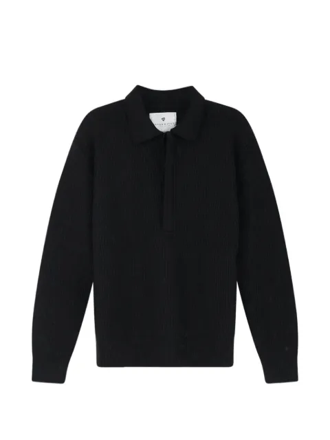 SEVEN GAUGE ribbed-knit polo shirt