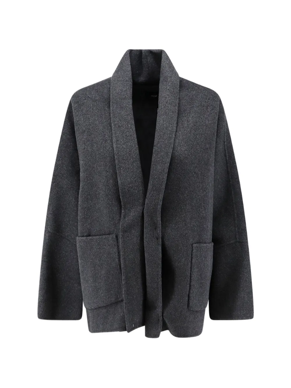 R2W Toni shawl-collar patch-pocket jacket - Grau