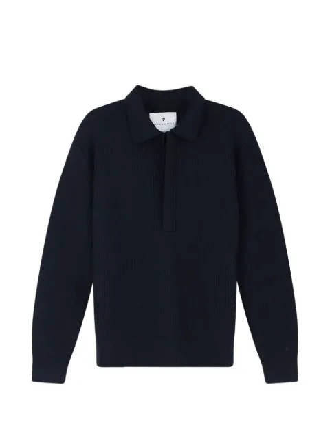 SEVEN GAUGE ribbed-knit polo shirt