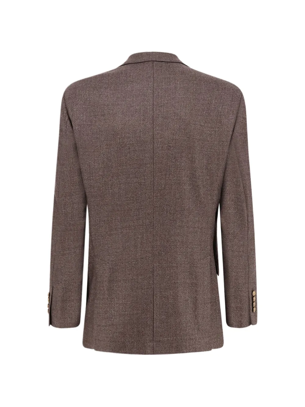 Brunello Cucinelli notch-lapel wool blazer Bruin