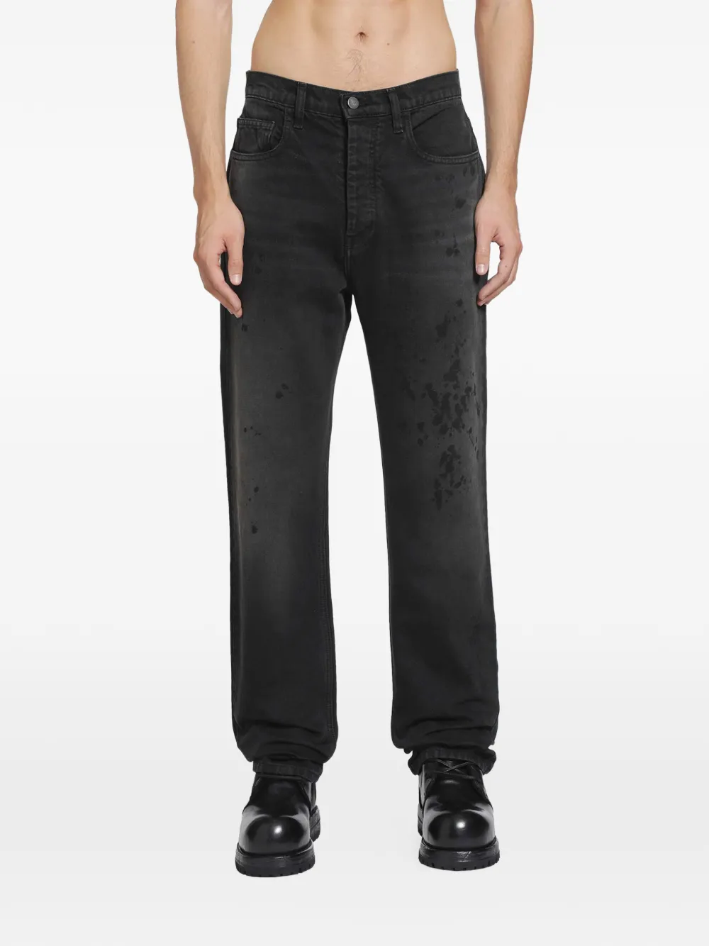 ALEXANDER DIGENOVA Painter paint-splatter jeans - Nero