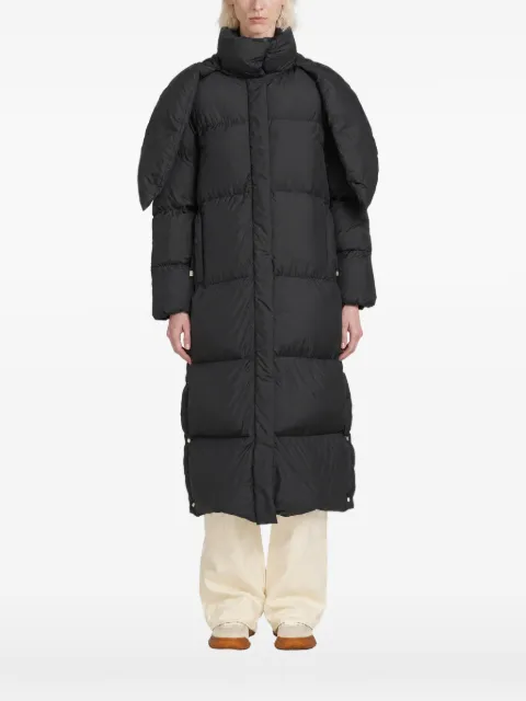 Moncler Ornement hooded long down jacket
