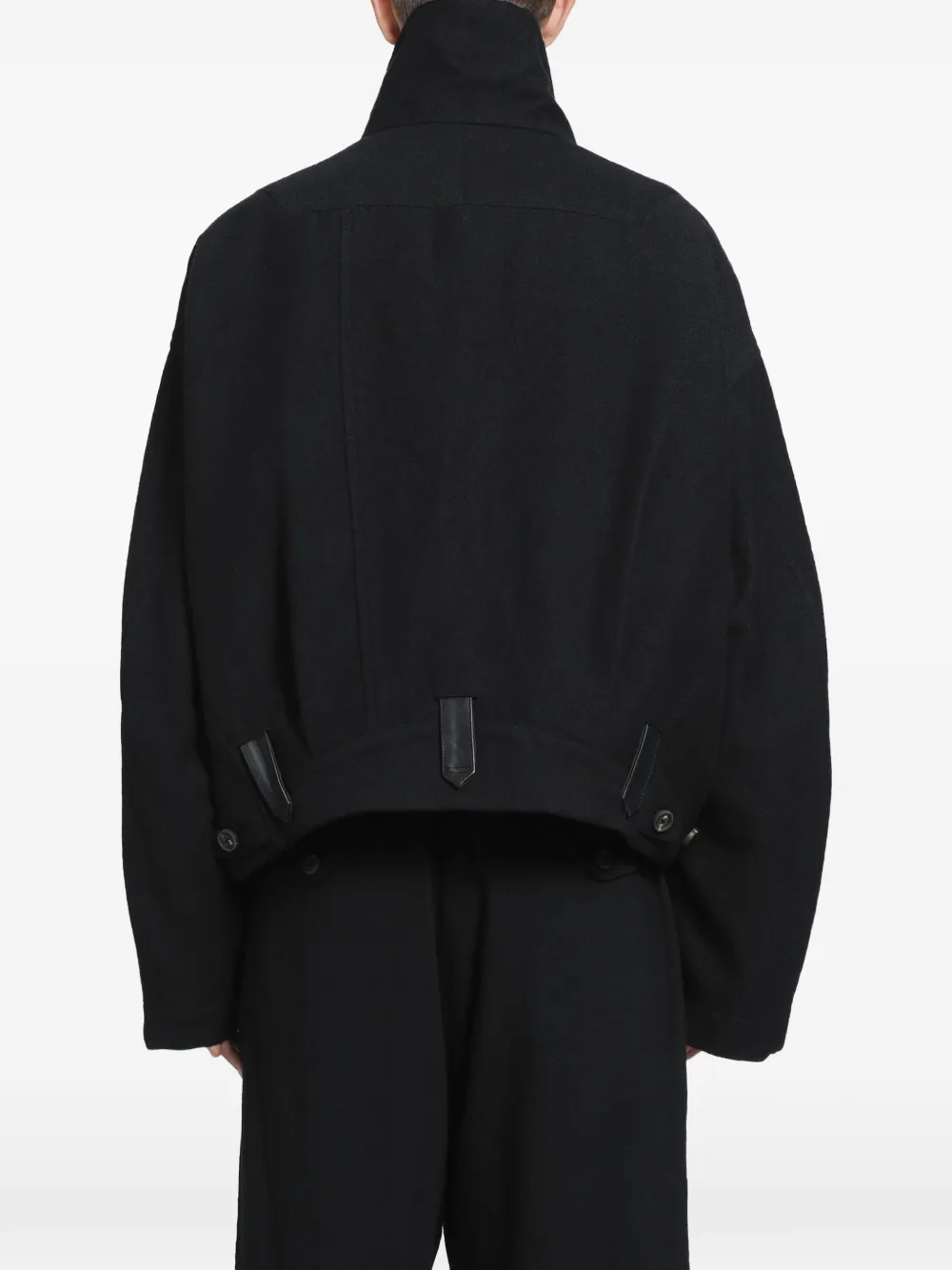 Ziggy Chen Hidden Arc asymmetric jacket Zwart