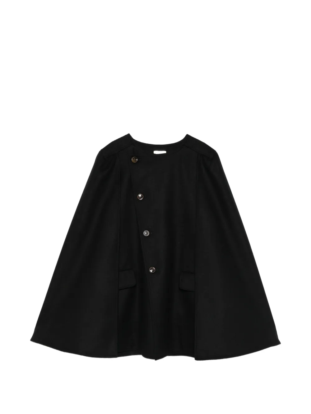 The Garment Balli button-up wool cape - Schwarz